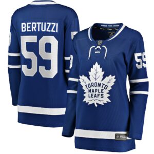 Women's Toronto Maple Leafs Tyler Bertuzzi Fanatics Branded Blue Home Breakaway Player Jersey