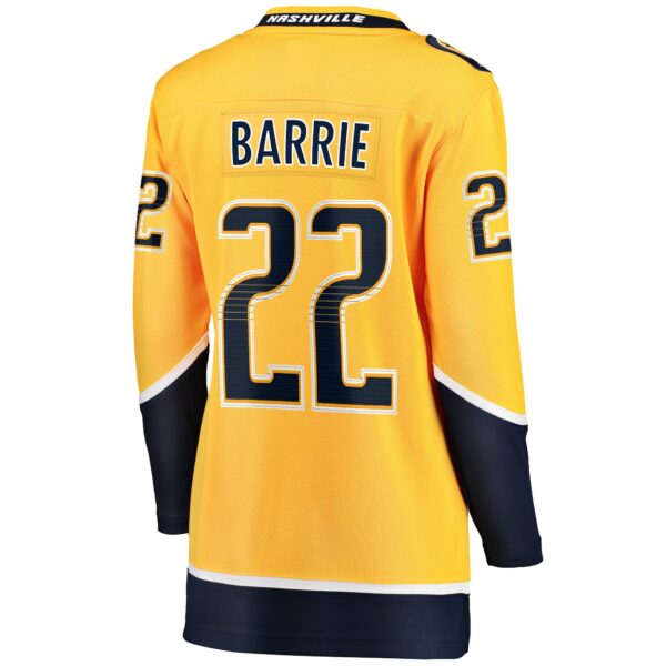 Women’s Nashville Predators Tyson Barrie Fanatics Branded Gold Home Breakaway Jersey