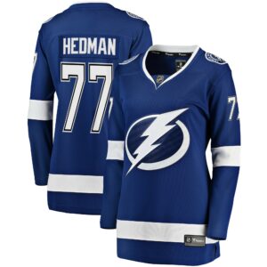 Women's Tampa Bay Lightning Victor Hedman Fanatics Branded Blue Premier Breakaway Player Jersey