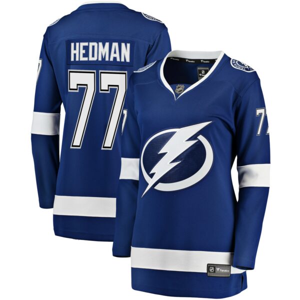 Women’s Tampa Bay Lightning Victor Hedman Fanatics Branded Blue Premier Breakaway Player Jersey