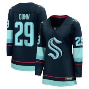 Women's Seattle Kraken Vince Dunn Fanatics Branded Deep Sea Blue Home Breakaway Player Jersey