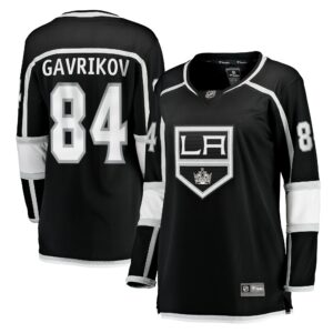 Women's Los Angeles Kings Vladislav Gavrikov Fanatics Branded Black Home Breakaway Jersey