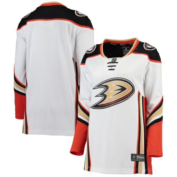 Women’s Anaheim Ducks Fanatics Branded White Away Breakaway Jersey