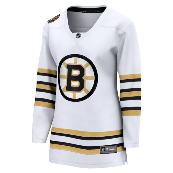 Women’s Boston Bruins  Fanatics Branded White 100th Anniversary Premier Breakaway Jersey