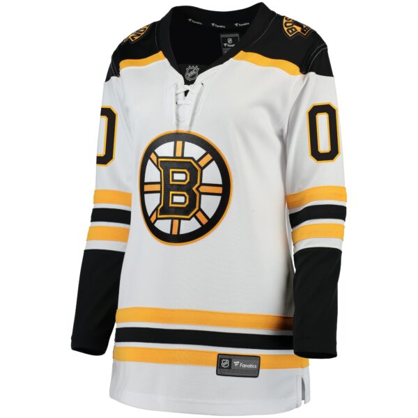 Women’s Boston Bruins Fanatics Branded White Away Breakaway Custom Jersey