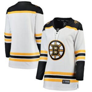 Women's Boston Bruins Fanatics Branded White Away Breakaway Jersey