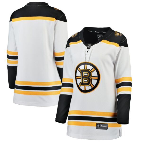 Women’s Boston Bruins Fanatics Branded White Away Breakaway Jersey