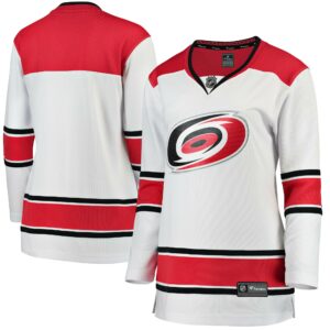 Women's Carolina Hurricanes Fanatics Branded White Away Breakaway Jersey