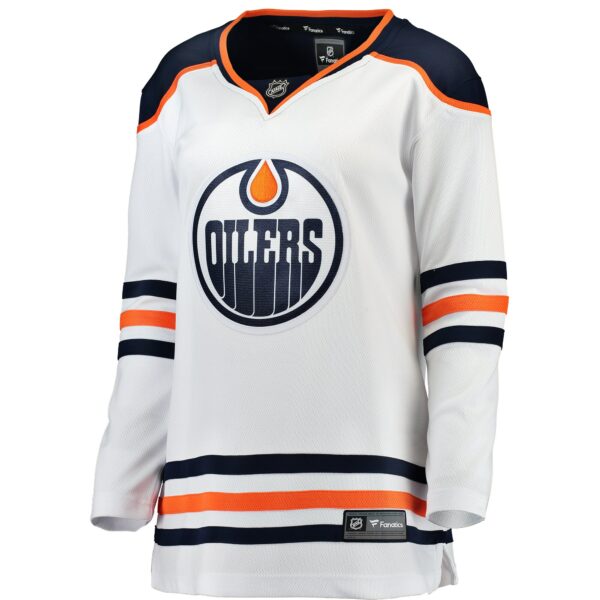 Women’s Edmonton Oilers Fanatics Branded White Away Breakaway Jersey