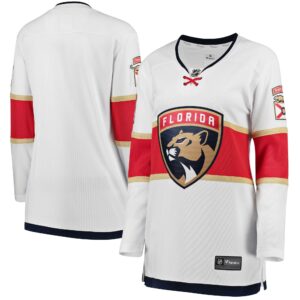 Women's Florida Panthers Fanatics Branded White Away Breakaway Jersey