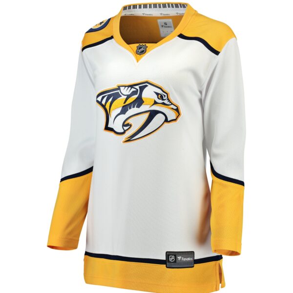 Women’s Nashville Predators Fanatics Branded White Away Breakaway Custom Jersey