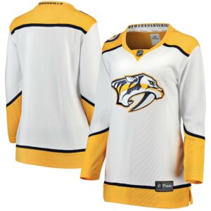 Women's Nashville Predators Fanatics Branded White Away Breakaway Jersey