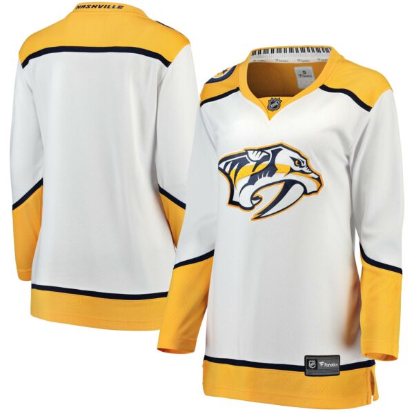 Women’s Nashville Predators Fanatics Branded White Away Breakaway Jersey