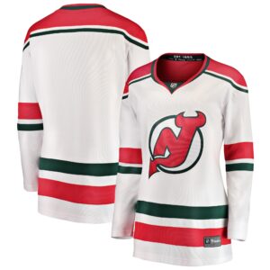 Women's New Jersey Devils Fanatics Branded White Alternate Breakaway Jersey