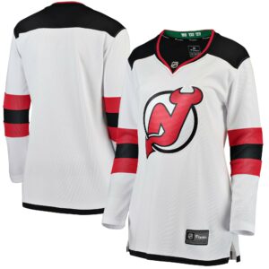 Women's New Jersey Devils Fanatics Branded White Away Breakaway Jersey