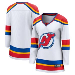 Women's New Jersey Devils Fanatics Branded White Special Edition 2.0 Breakaway Blank Jersey