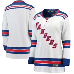 Women's New York Rangers Fanatics Branded White Away Breakaway Jersey