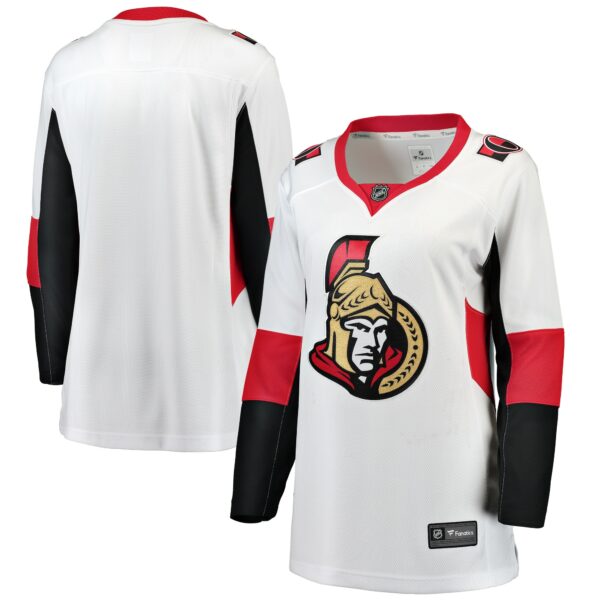 Women’s Ottawa Senators Fanatics Branded White Away Breakaway Jersey