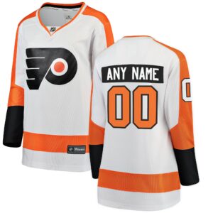 Women's Philadelphia Flyers Fanatics Branded White Away Breakaway Custom Jersey