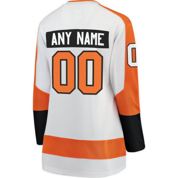 Women’s Philadelphia Flyers Fanatics Branded White Away Breakaway Custom Jersey