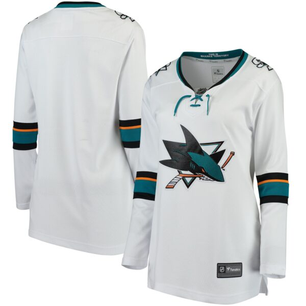 Women’s San Jose Sharks Fanatics Branded White Away Breakaway Jersey