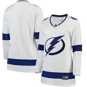 Women's Tampa Bay Lightning Fanatics Branded White Away Breakaway Jersey