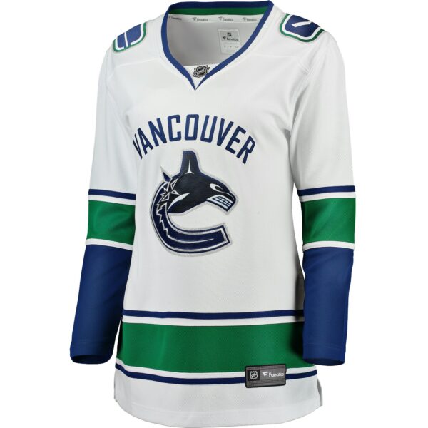 Women’s Vancouver Canucks Fanatics Branded White Away Breakaway Jersey