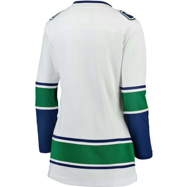 Women’s Vancouver Canucks Fanatics Branded White Away Breakaway Jersey