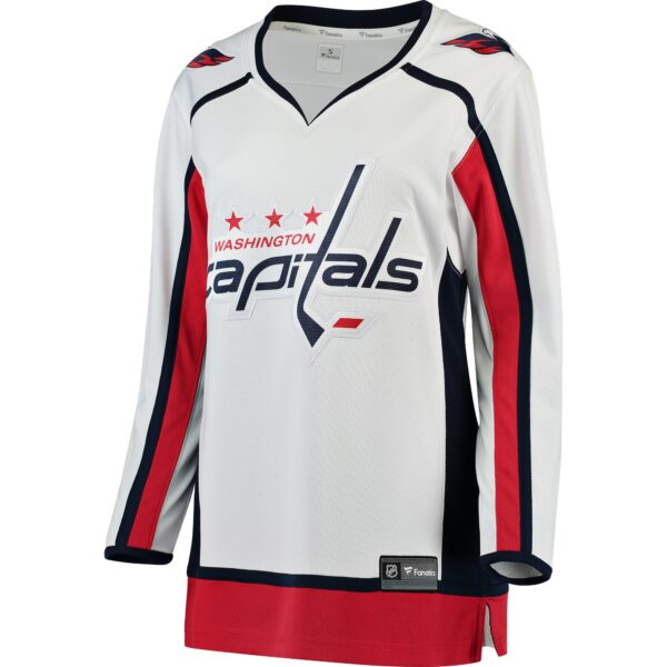 Women’s Washington Capitals Fanatics Branded White Away Breakaway Custom Jersey