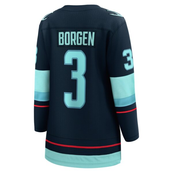 Women’s Seattle Kraken Will Borgen Fanatics Branded Deep Sea Blue Home Breakaway Player Jersey