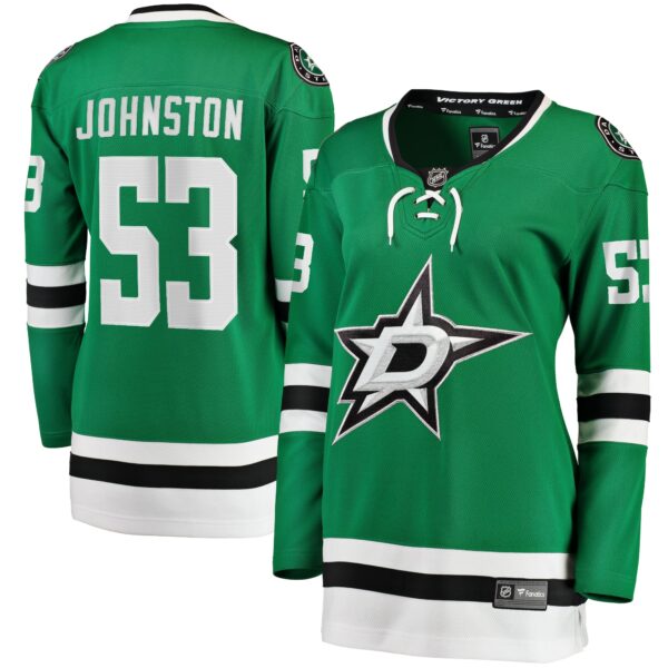 Women’s Dallas Stars Wyatt Johnston Fanatics Branded Kelly Green Home Breakaway Player Jersey