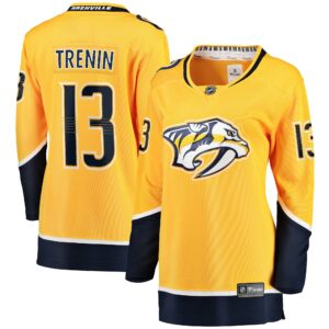 Women's Nashville Predators Yakov Trenin Fanatics Branded Gold Home Breakaway Player Jersey