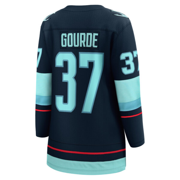 Women’s Seattle Kraken Yanni Gourde Fanatics Branded Navy Home Breakaway Player Jersey