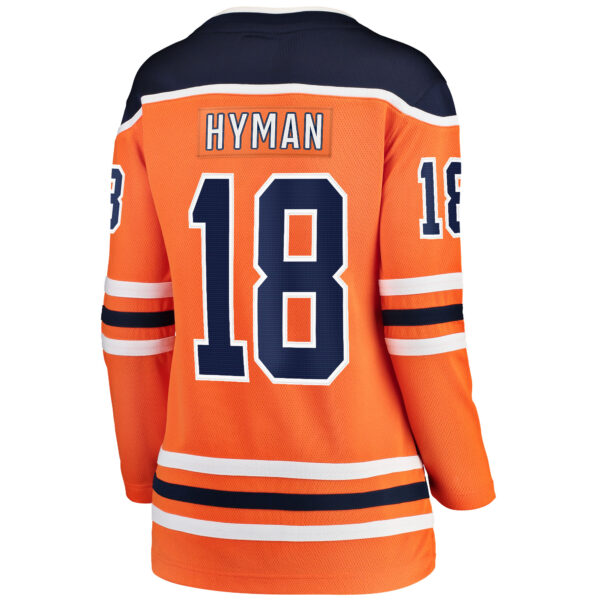 Women’s Edmonton Oilers Zach Hyman Fanatics Branded Orange Breakaway Player Jersey