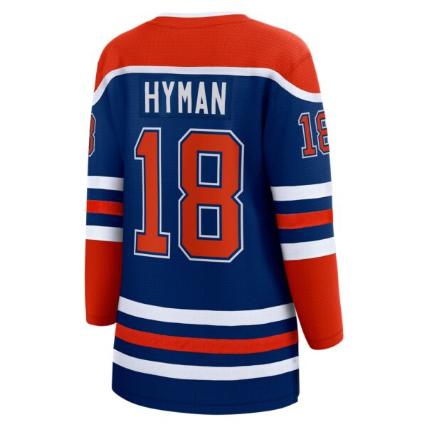 Women’s Edmonton Oilers Zach Hyman Fanatics Branded Royal Home Breakaway Player Jersey