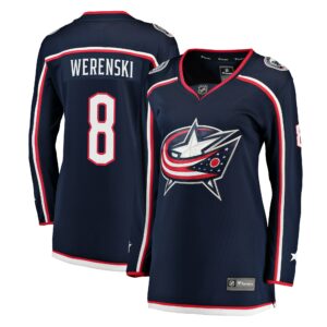 Women's Columbus Blue Jackets Zach Werenski Fanatics Branded Navy Breakaway Jersey