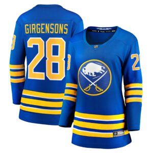 Women's Buffalo Sabres Zemgus Girgensons Fanatics Branded Royal Home Breakaway Player Jersey