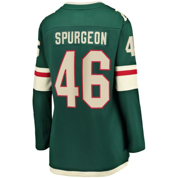 Women’s Minnesota Wild Jared Spurgeon Green Home Breakaway Player Jersey